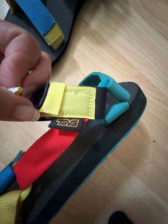 Teva Original Universal retro 90s Multi Colorway hook & loop festival Sz 9